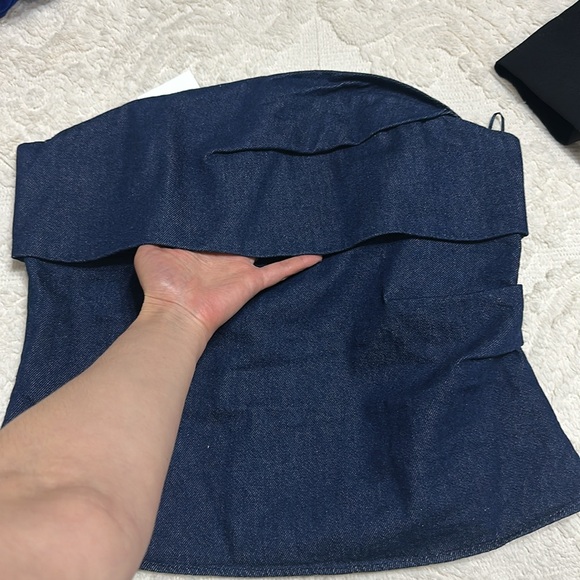 Zara strapless denim corset - Picture 6 of 6